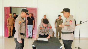 KAPOLDA RIAU TEGASKAN KOMITMEN BERANTAS NARKOBA, KAPOLRES ROHIL LANTIK KAPOLSEK PANIPAHAN YANG BARU