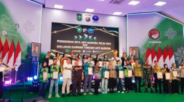 Polda Riau Kukuhkan 23 Duta Anti Narkoba: Deklerasi Kampung Tangguh Jangan Sampai Panipahan Terulang 